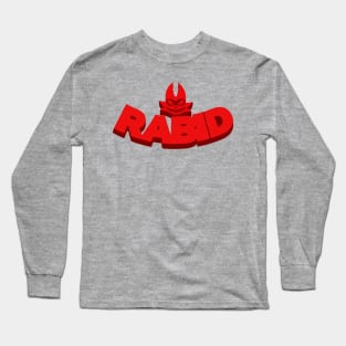 Rabid Text Logo Long Sleeve T-Shirt